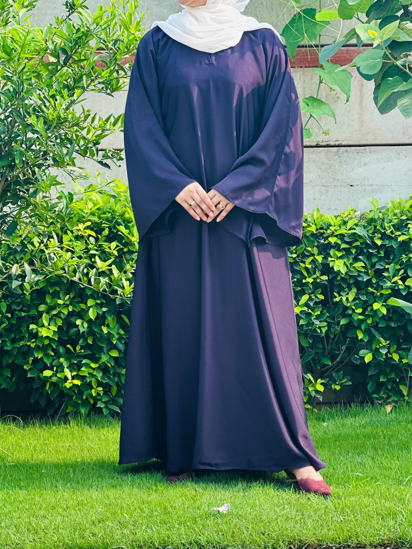 Purple Plain Abaya