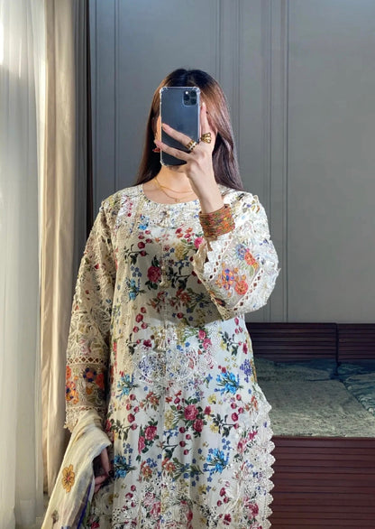 Ember Embroidered Lawn suit