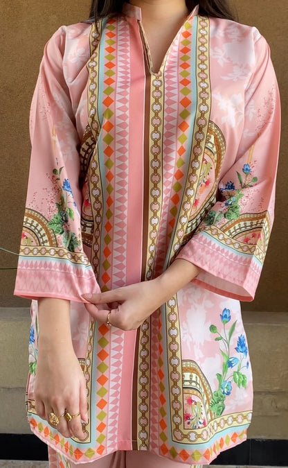 Peach Bloom Co Ord Set