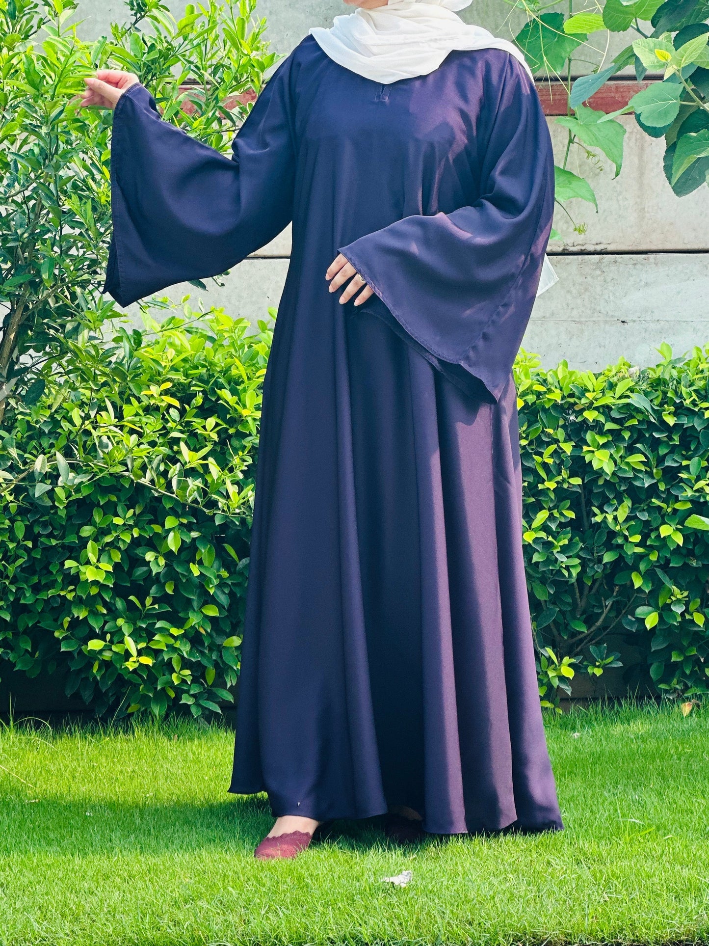 Purple Plain Abaya