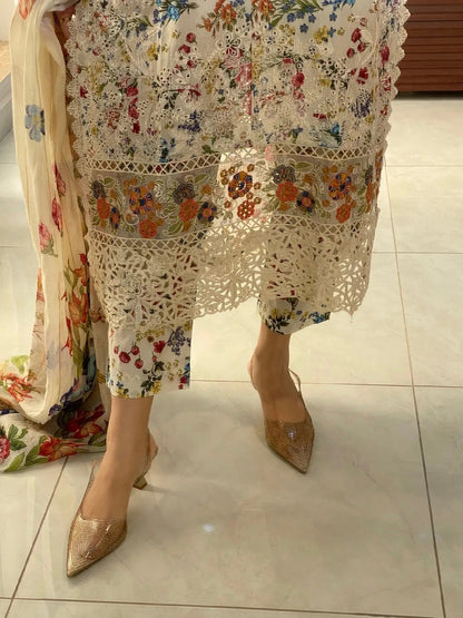 Ember Embroidered Lawn suit