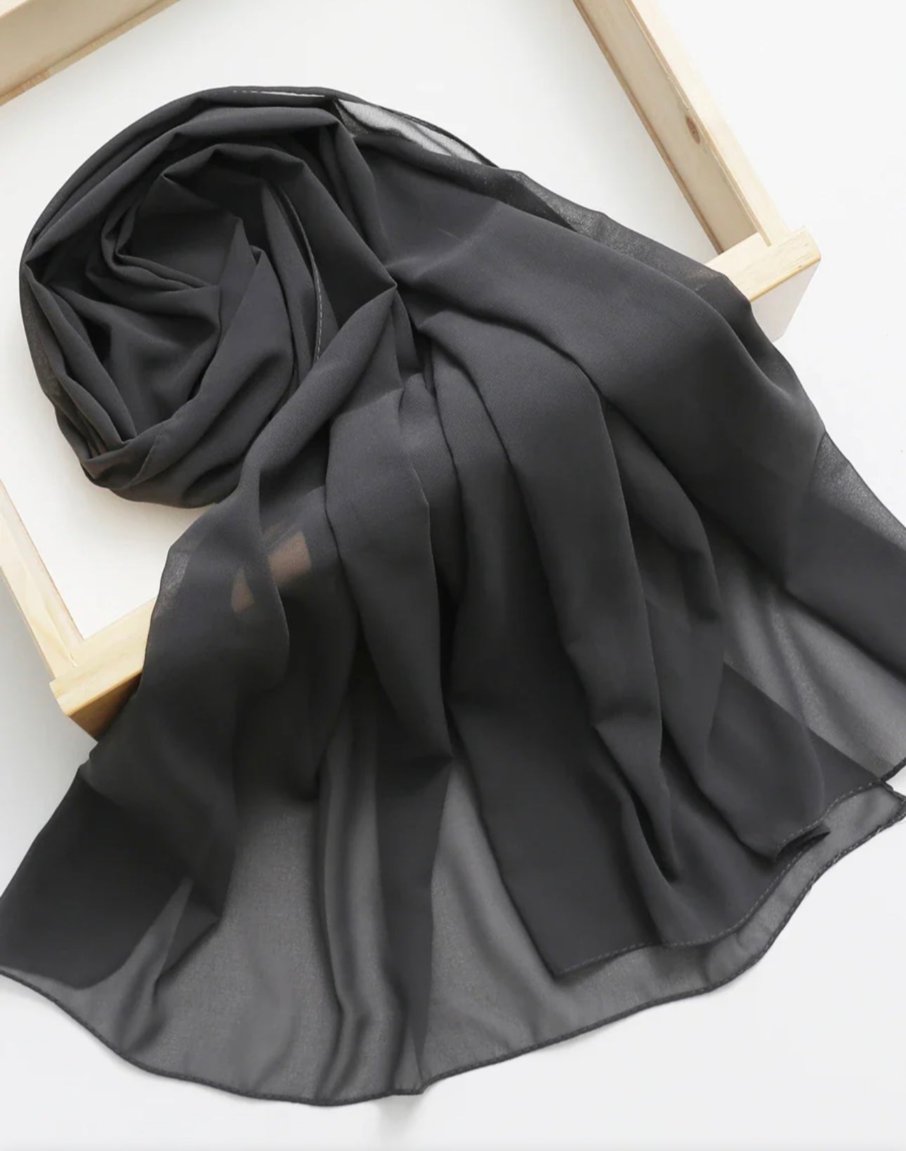 Georgette - Grey Black