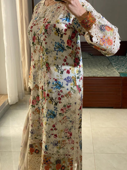 Ember Embroidered Lawn suit