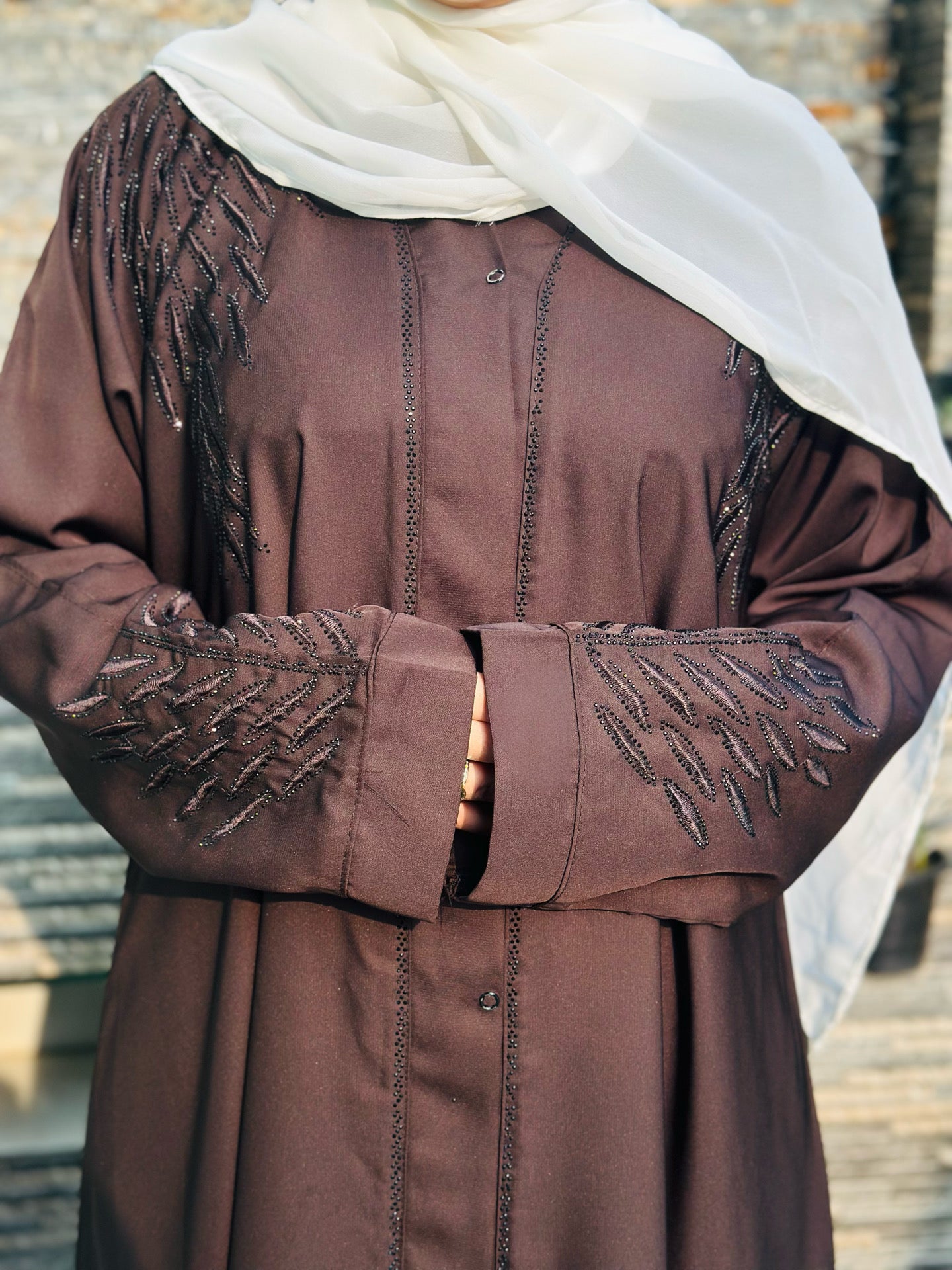 Zeenah Brown Abaya