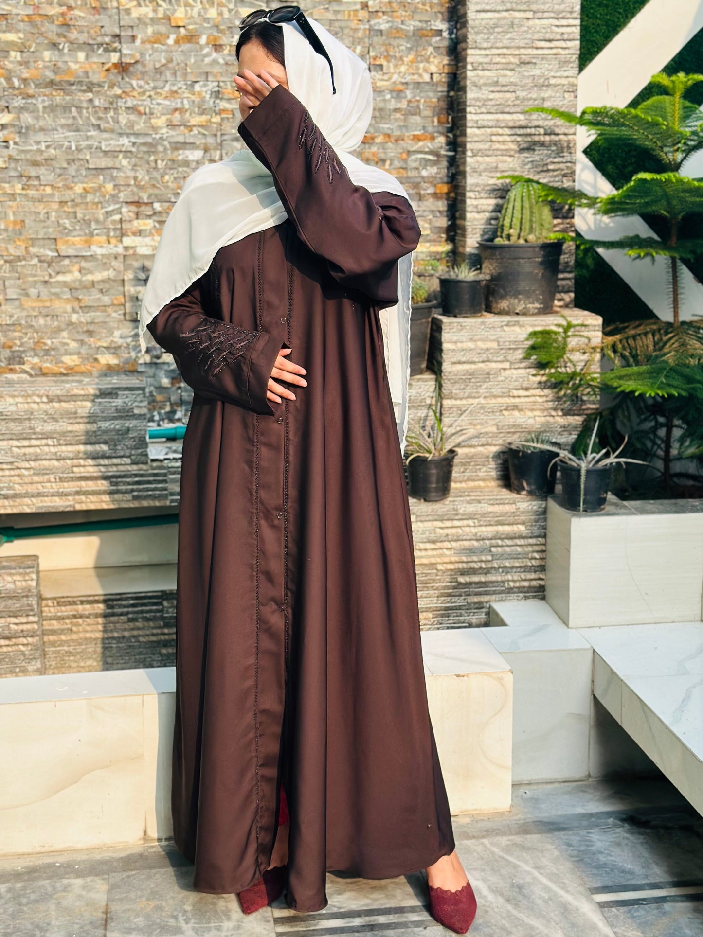 Zeenah Brown Abaya