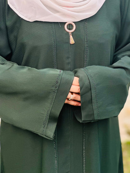 Mint Green stone Abaya