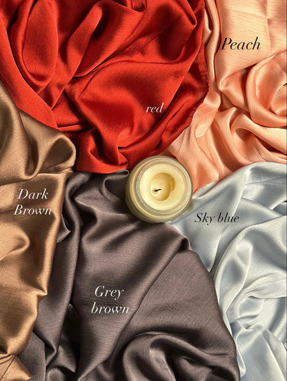 Crinkle silk hijabs