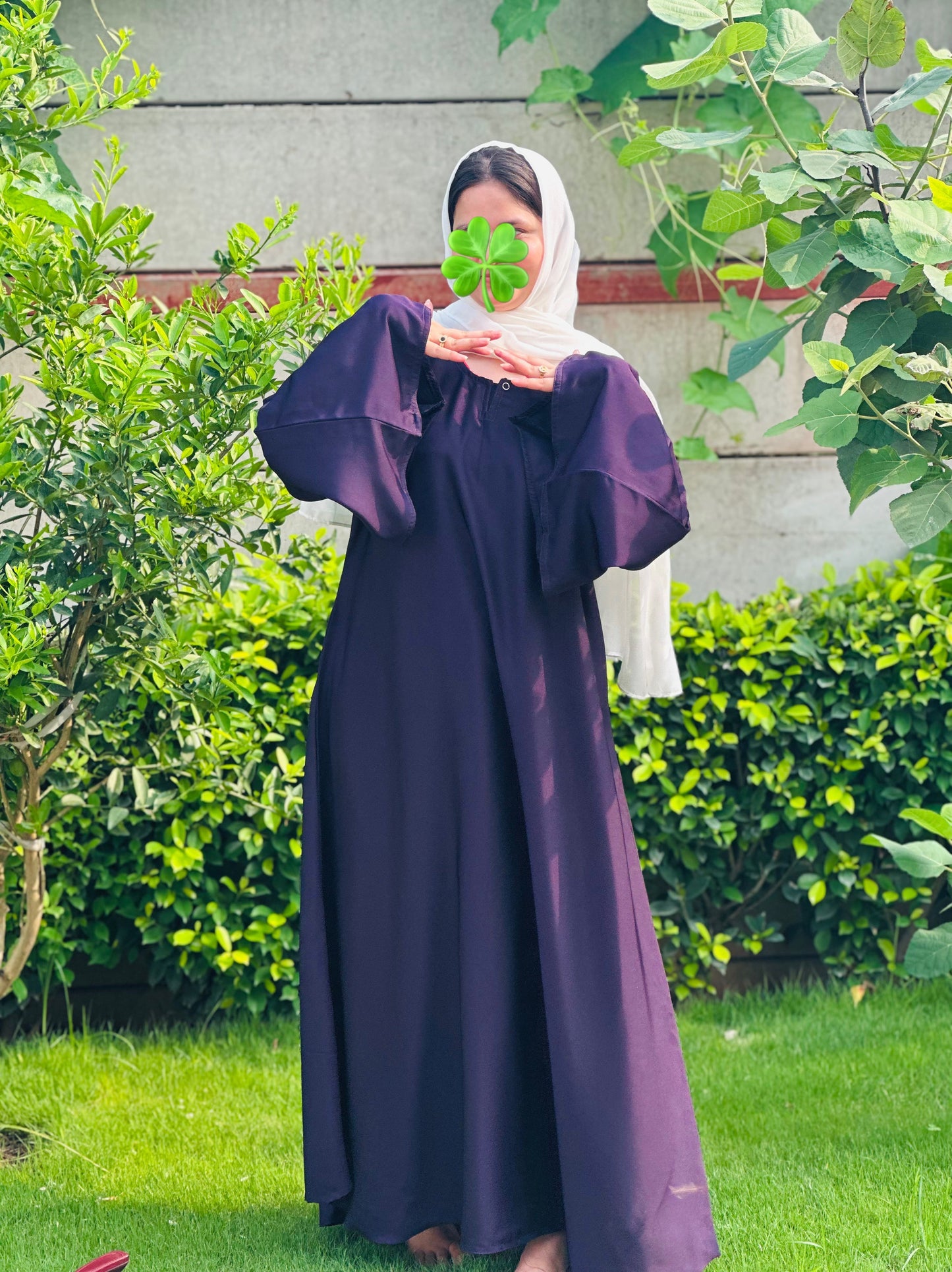 Purple Plain Abaya
