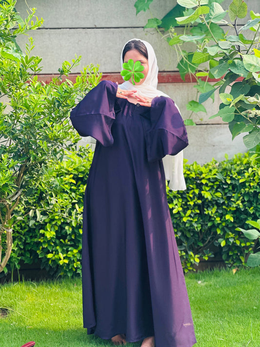 Purple Plain Abaya